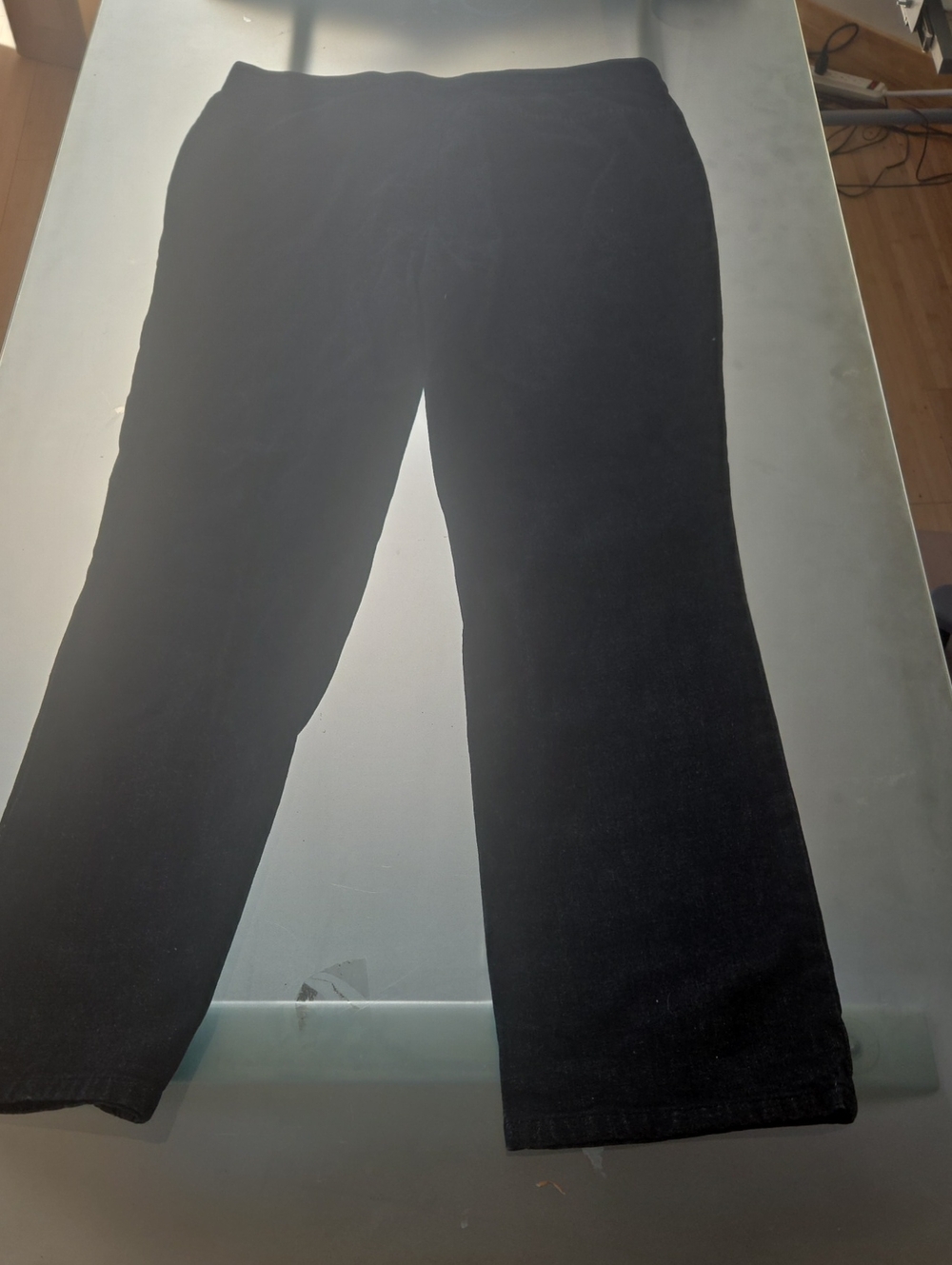 Lauren Ralph Lauren Women’s Black Straight-Leg Bare Back Jeans
